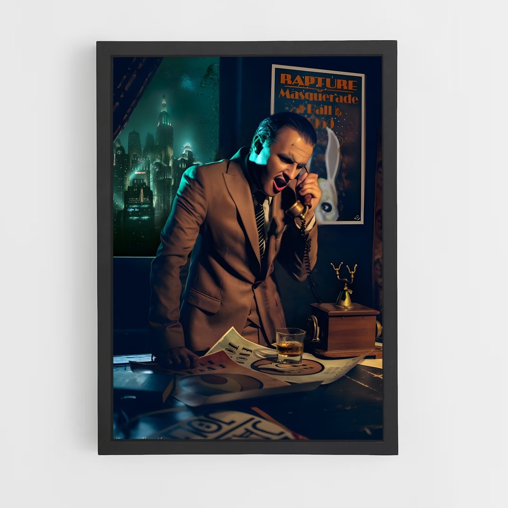 Poster Monsieur Ryan – affiche Bioshock (vue 2)